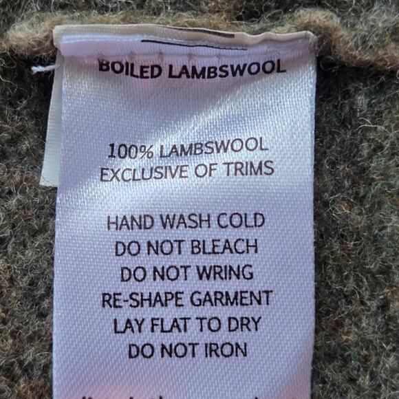 Toad & Co Heartfelt Hoodie Wool Striped Brown, Tan, Green - Picture 9 of 10